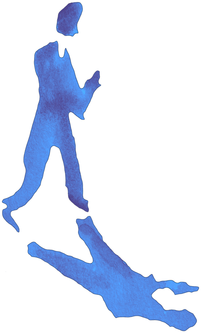 Watercolor illustration of an individual person